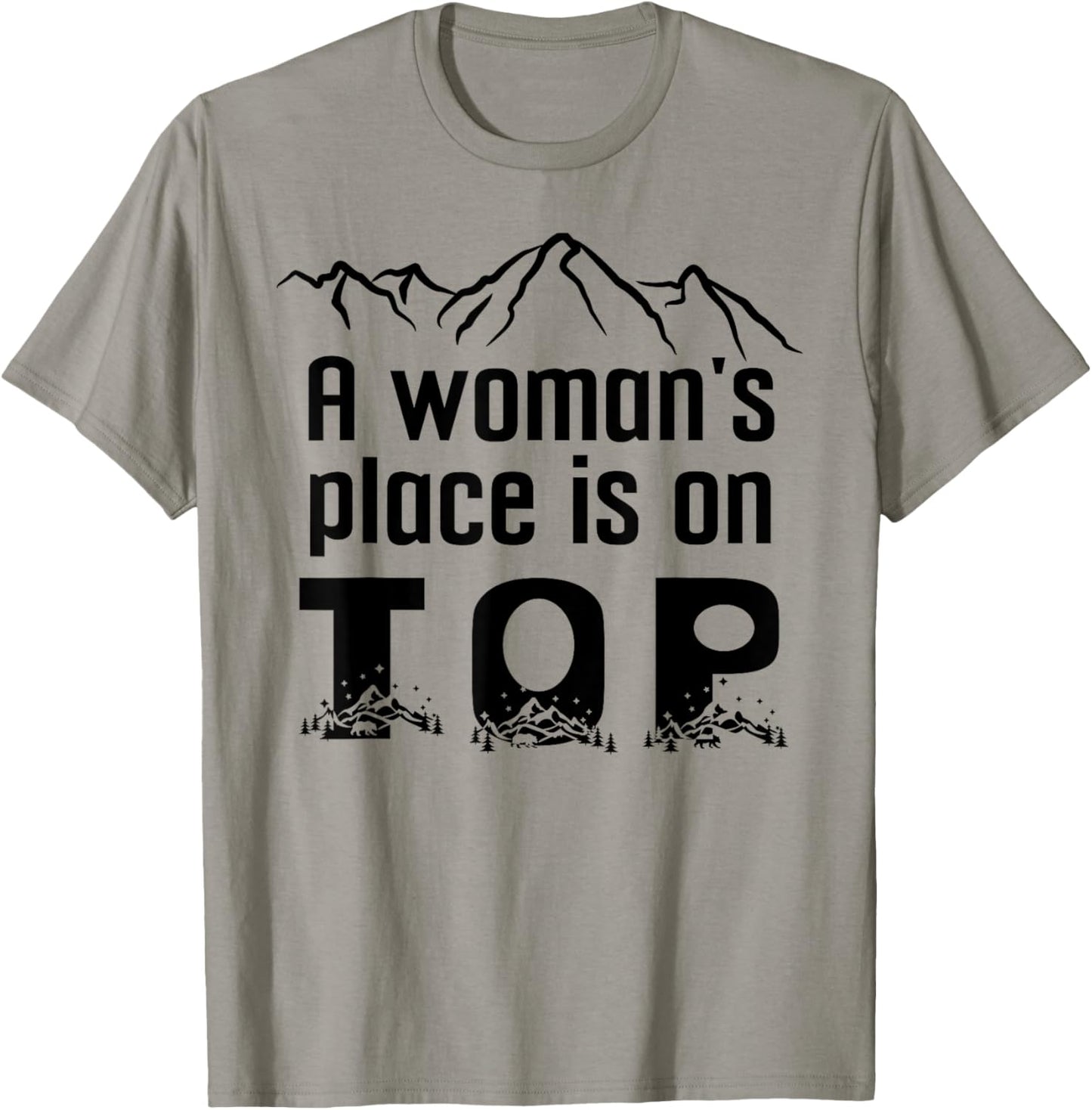 A Woman's Place is On Top Shirt,A Womans Place is On Top