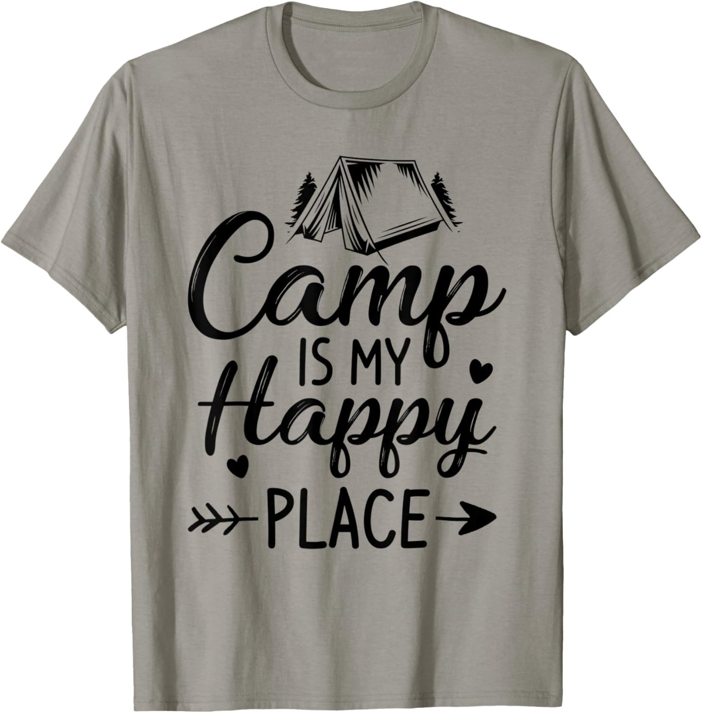 Funny Camping Camp Is My Happy Place Camper Men Women Kids