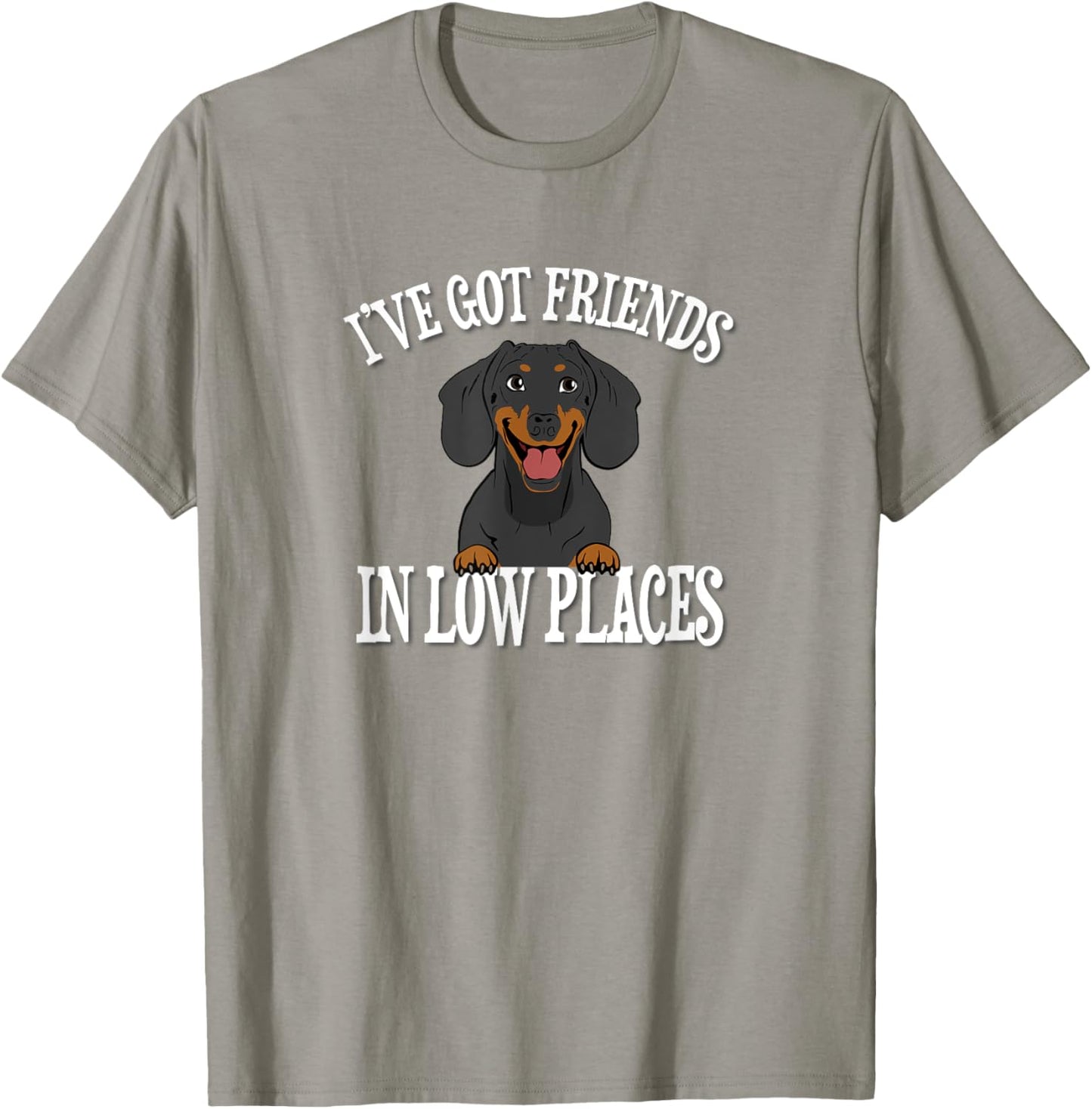 Funny Friends In Low Place Black Dachshund Lover