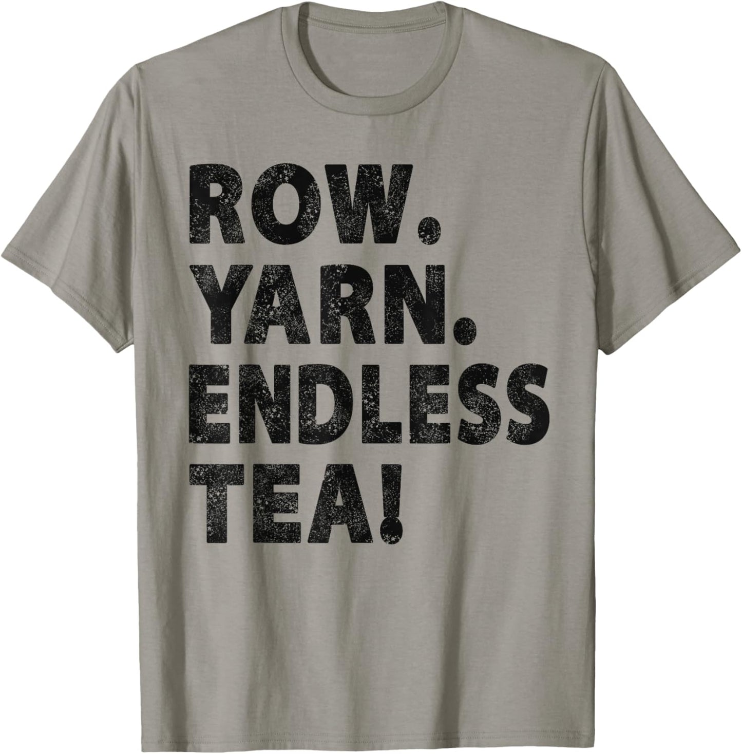 Funny British Rowing Shirt Rower Black Tea Lovers Row Yarn