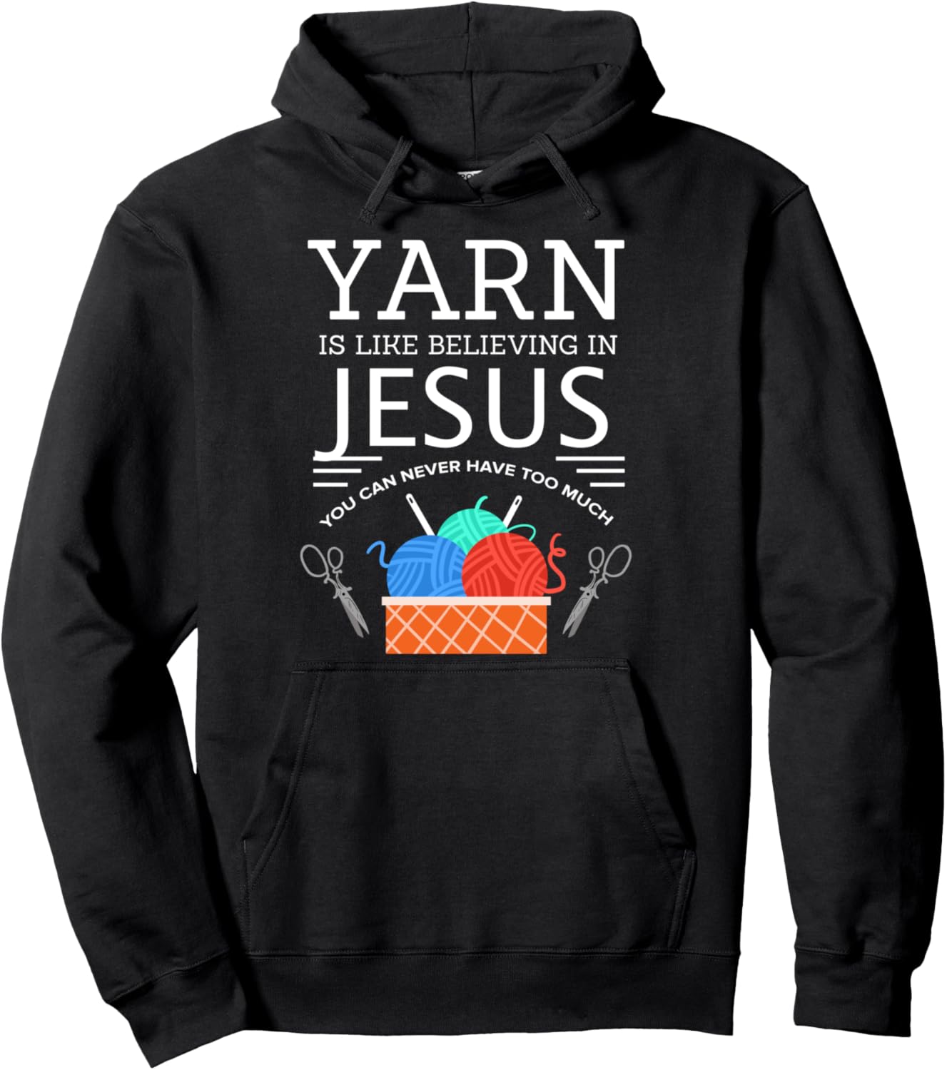 Sewing Jesus Shirt Quilting Yarn Needle Christian T-Shirt Pullover Hoodie