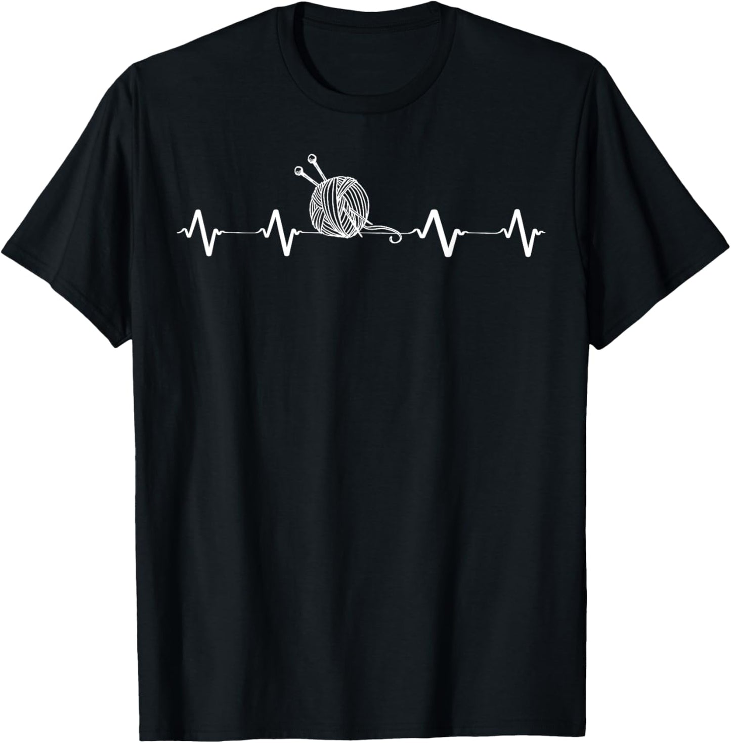 Funny Knitting tshirts, Knitter Yarn Heartbeat