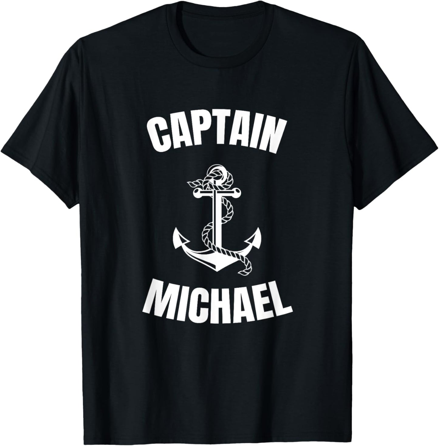 Captain Michael T-Shirt Personalized Boat Captain Shirt