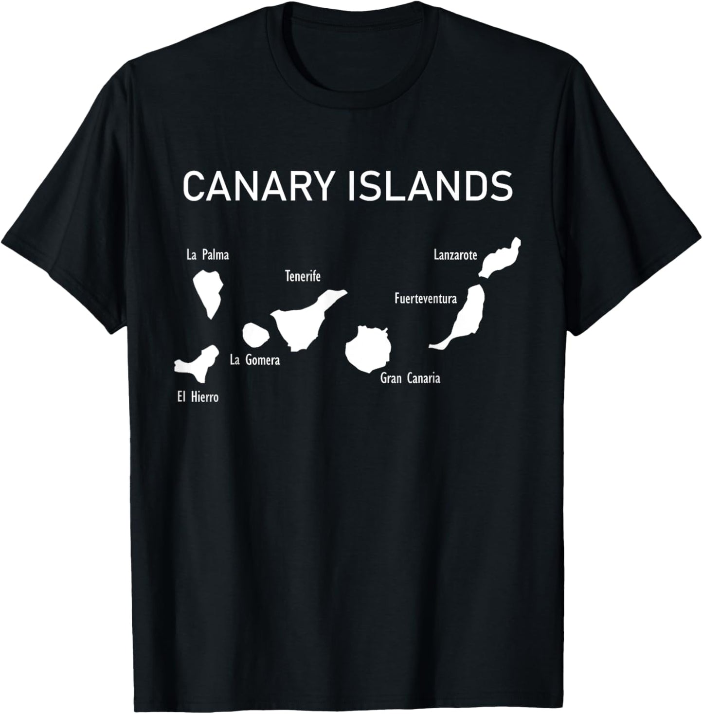Canary Islands Map and Place Names Spain Canary Islands