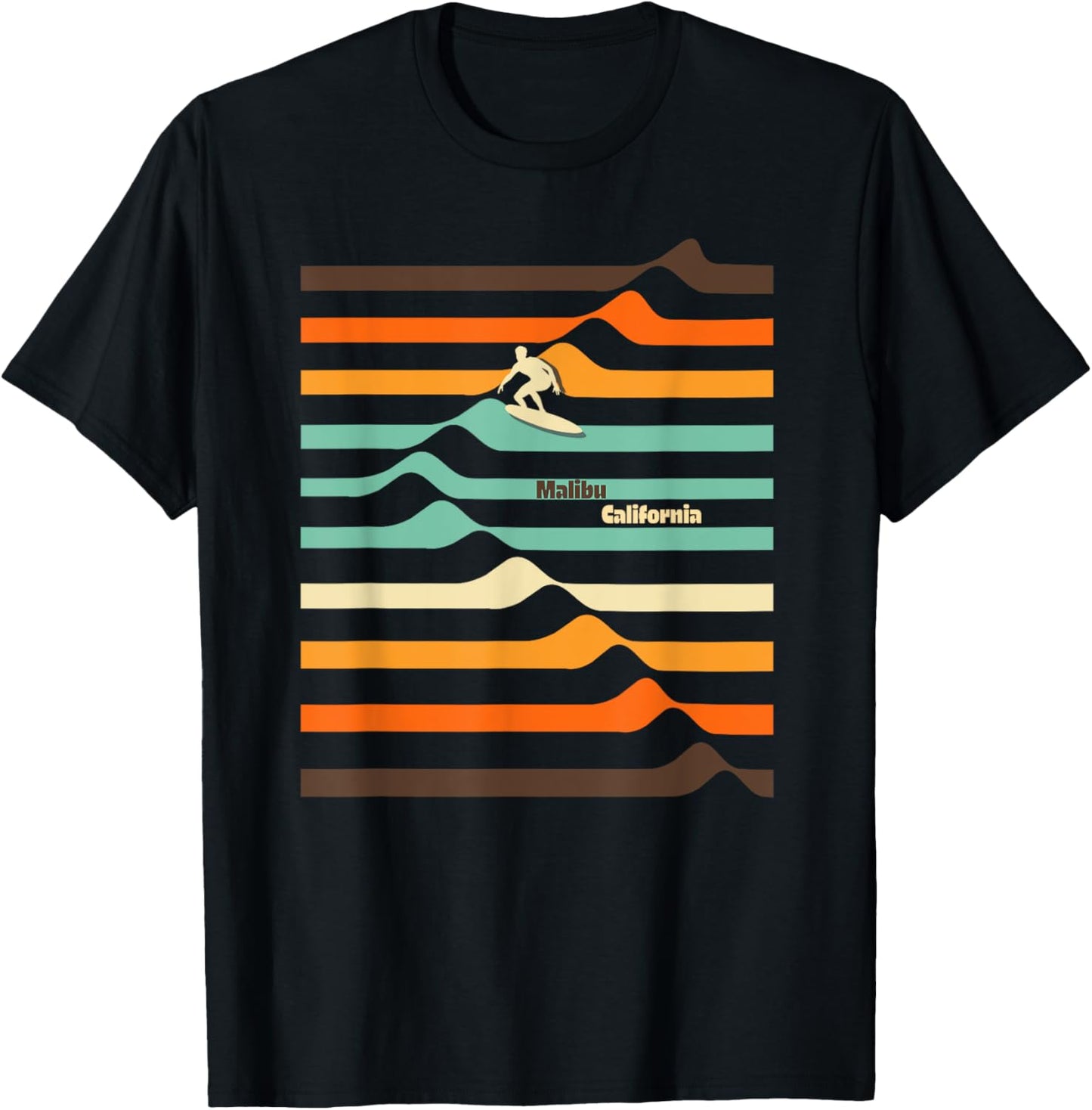 Best Places to Surf T-Shirt Malibu California