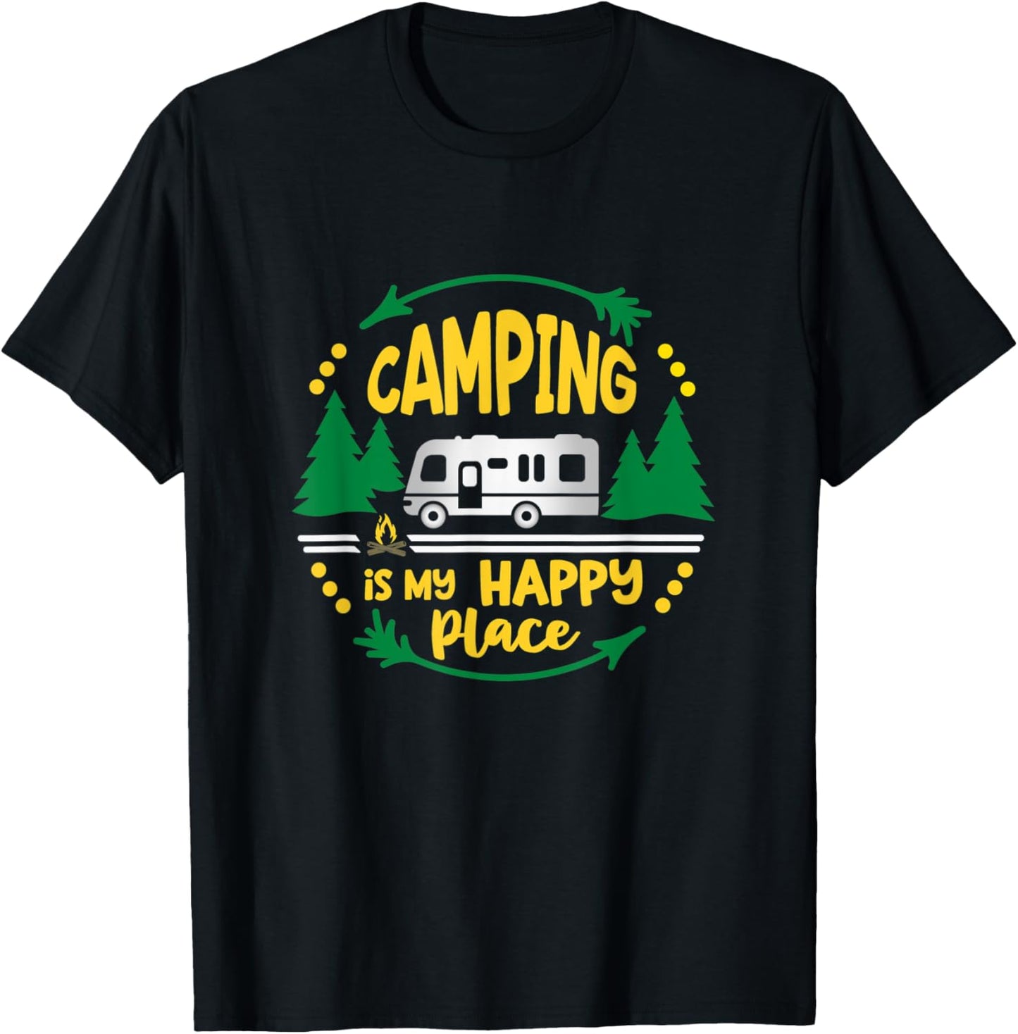 Camping is My Happy Place funny RV camping