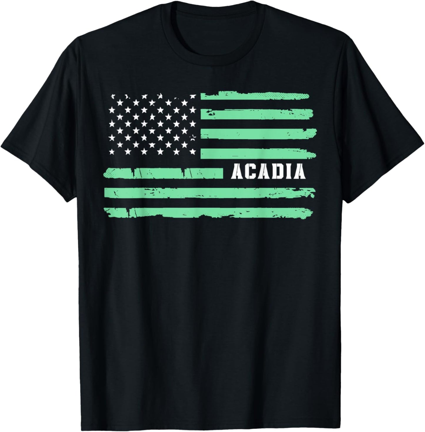 Acadia National Park Vintage USA American Flag Maine Women Kids Men