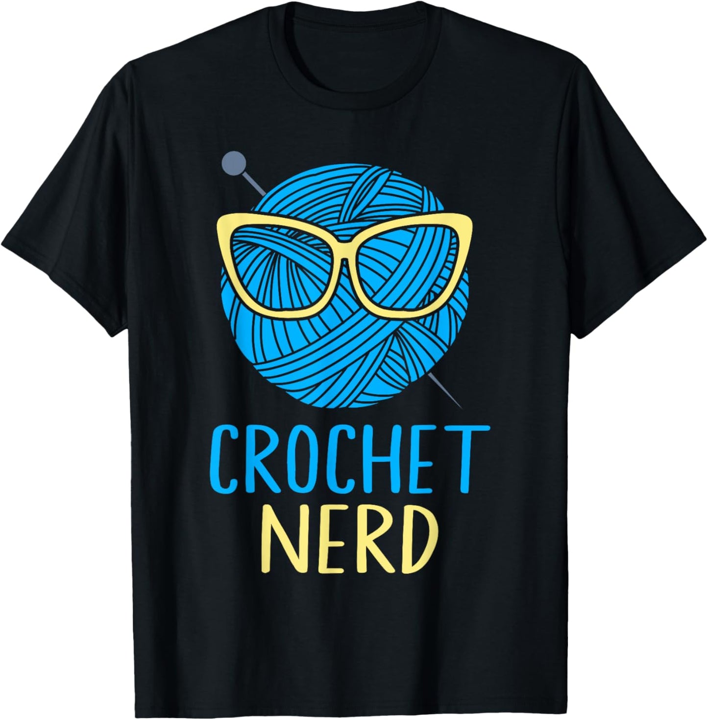 Crochet Nerd Yarn Glasses Needle Craft Crocheting Grandma