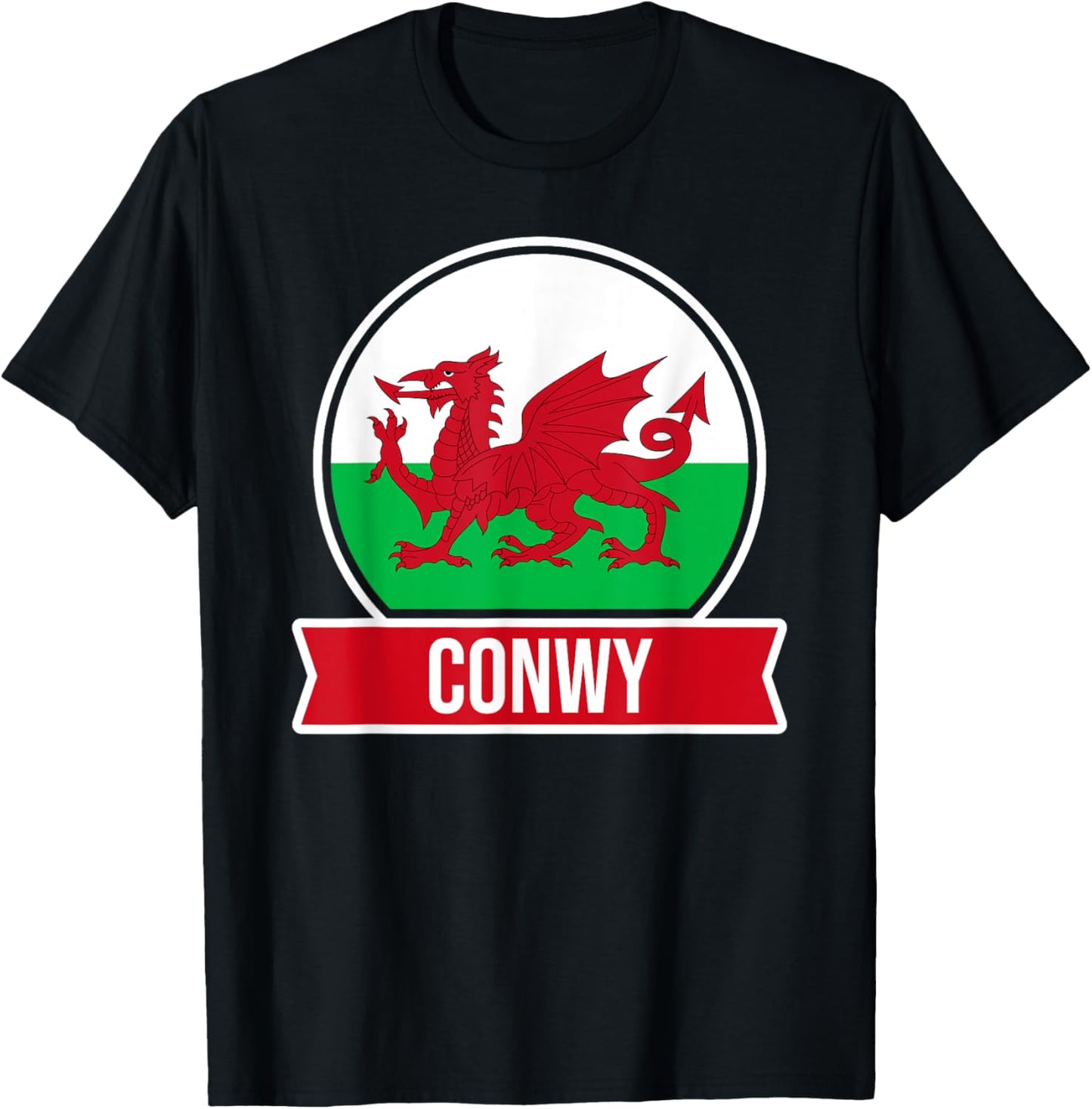 Conwy - Cymru - Wales - Welsh place name flag design
