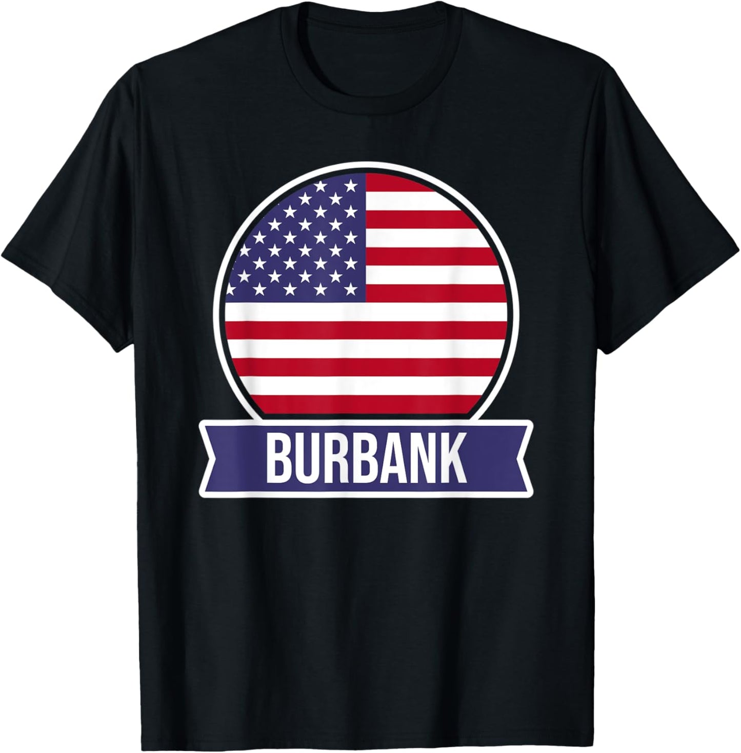 Burbank - USA - American place name US flag design