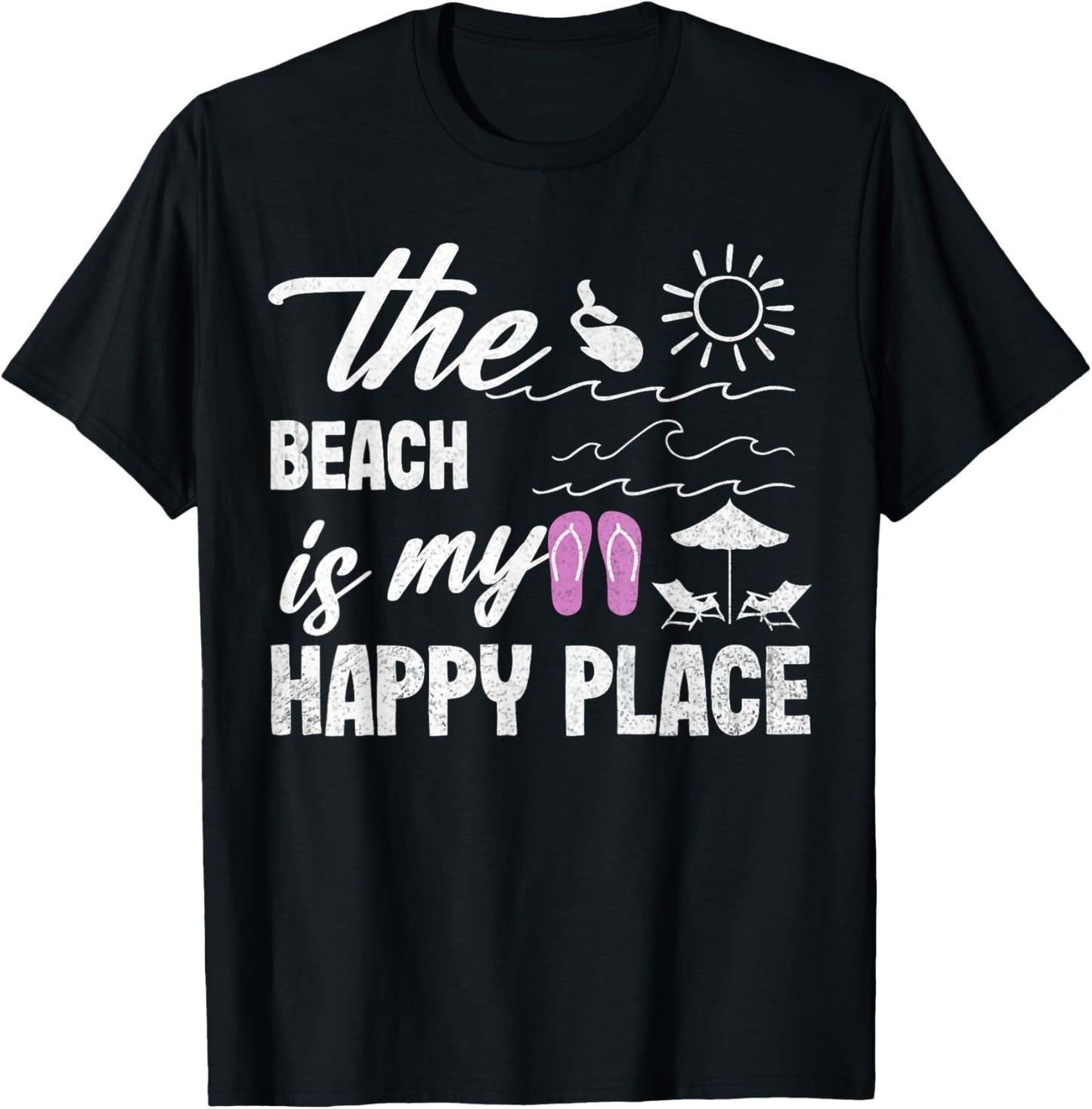 The Beach is my Happy Place Vacation Family Beach Summer Men Women Kids