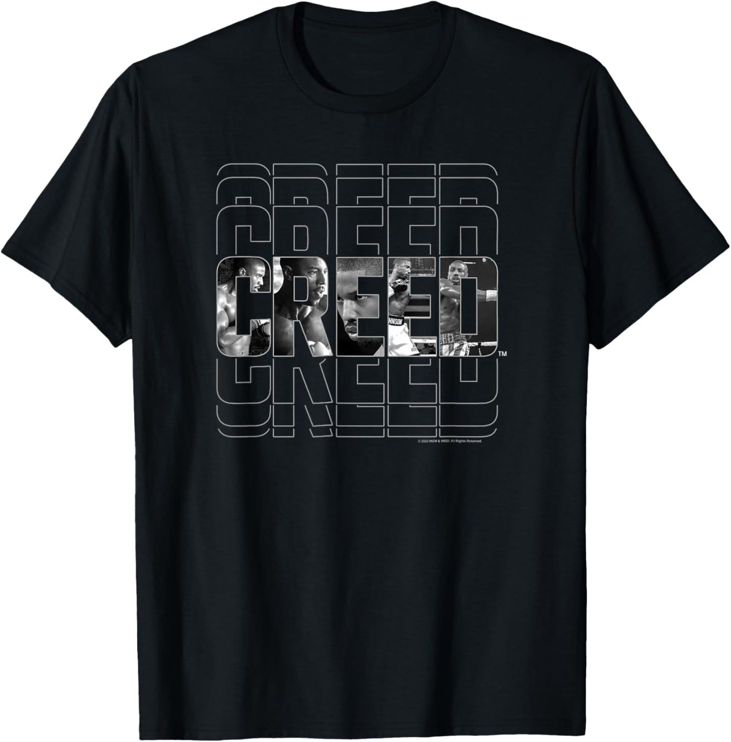 Creed Black & White Movie Frames Epic Text Logo
