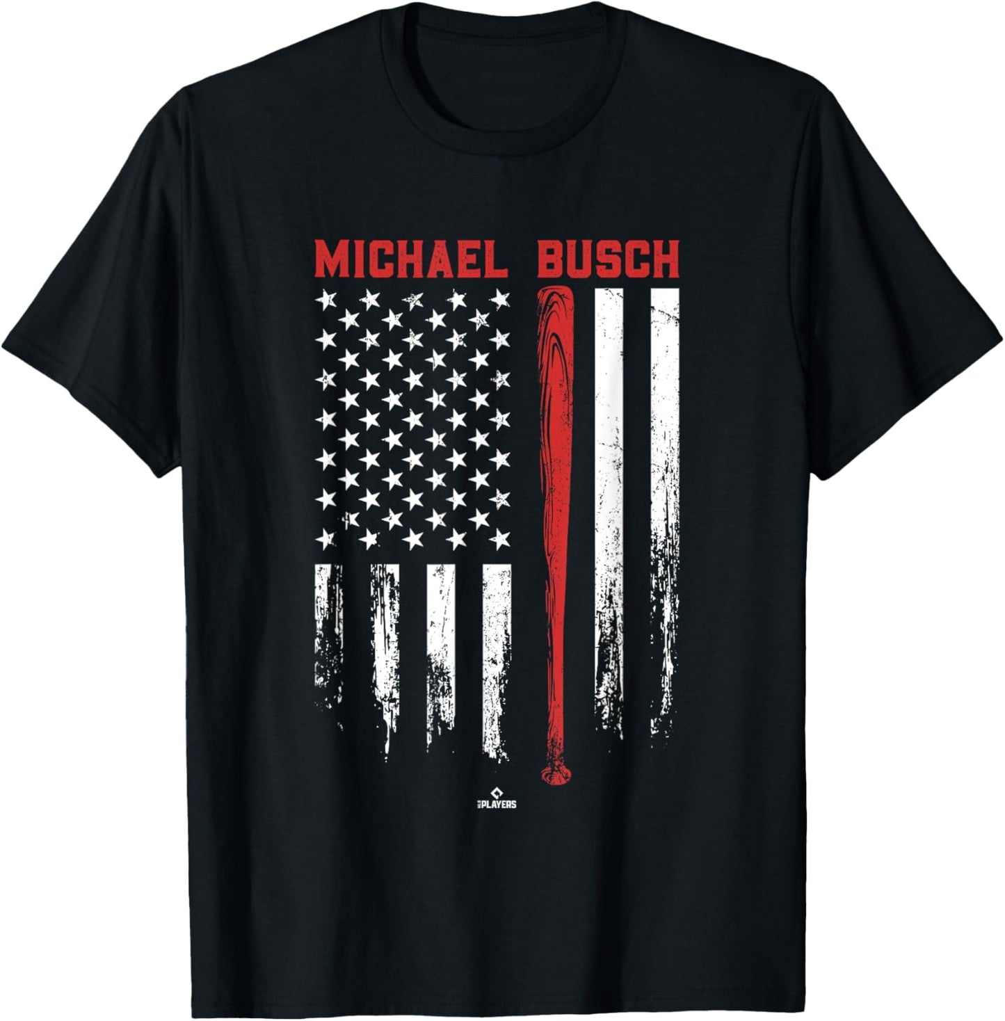 USA Flag Bat Michael Busch Chicago Baseball MLBPA