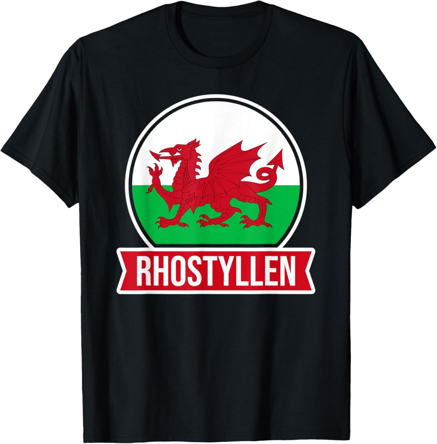 Rhostyllen - Cymru - Wales - Welsh place name flag design