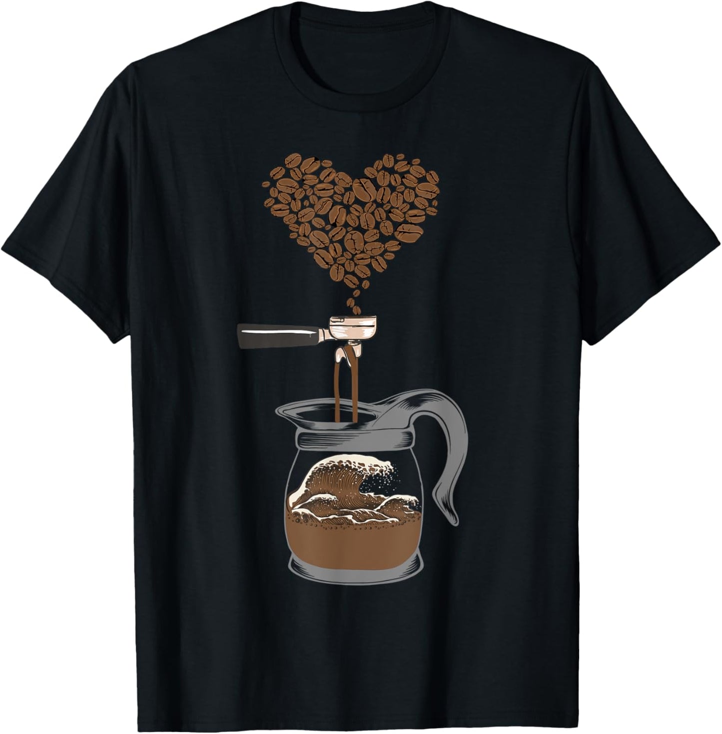 Barista Wave Coffee Beans Vintage Art For Coffeemaker