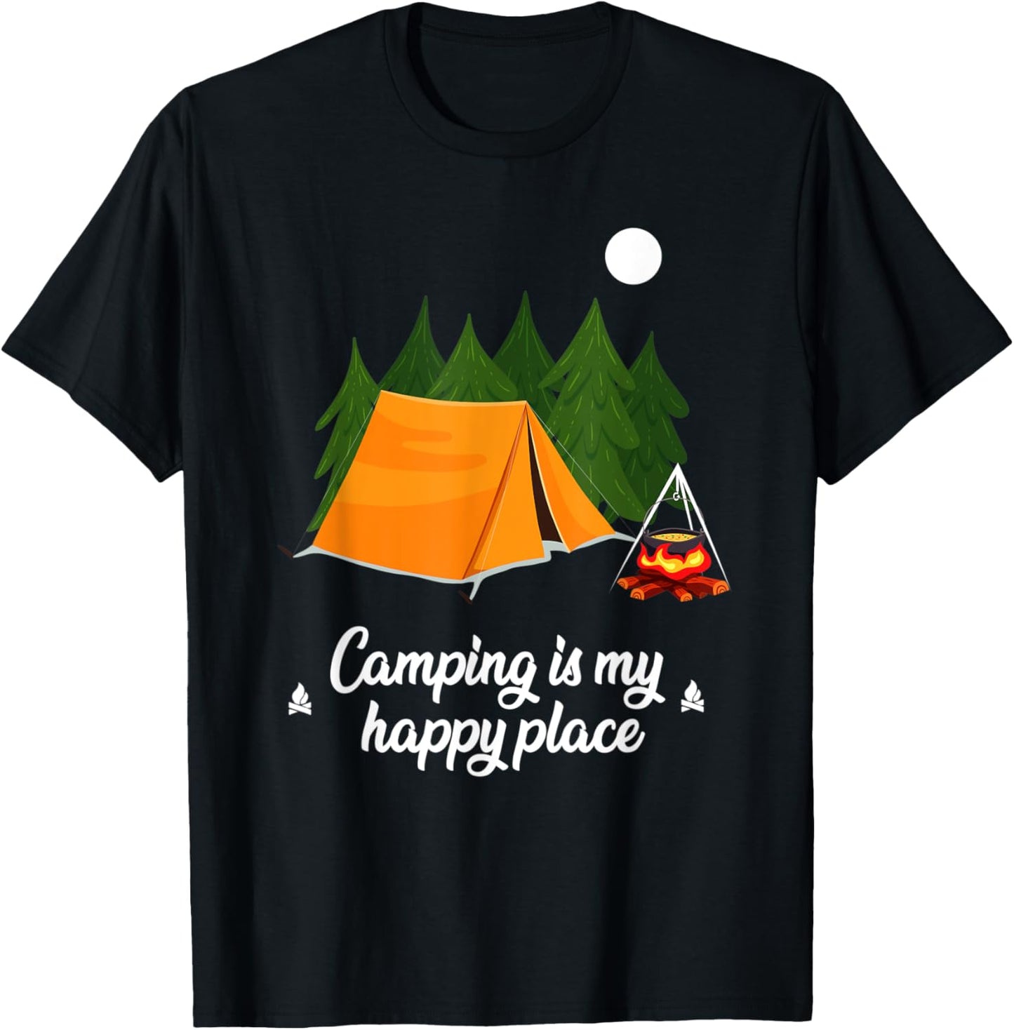 Camping is my Happy Place T Shirt