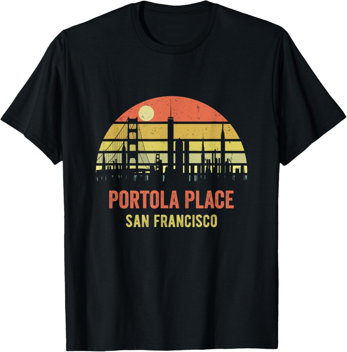 Portola Place San Francisco California Retro Vintage