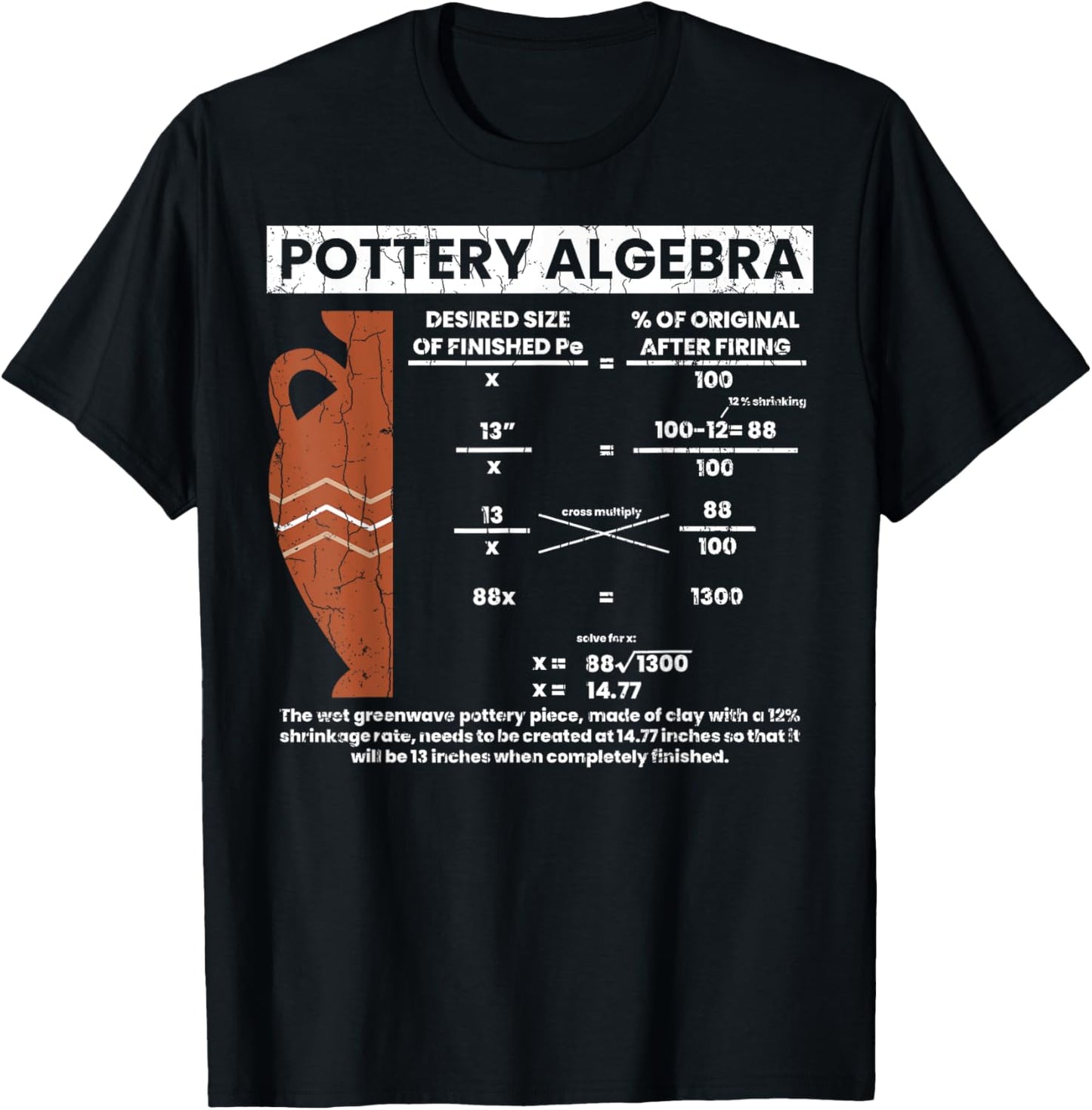 Pottery Algebra Funny Ceramic Clay Artist Graphic