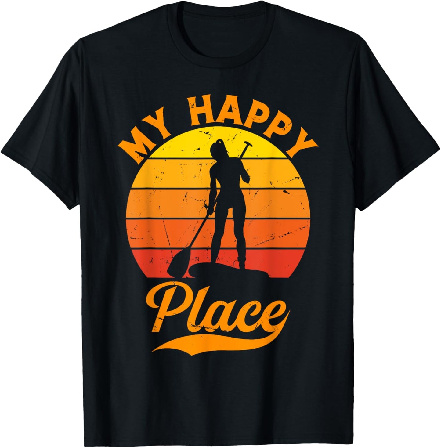 Water Sports SUP Girl - My Happy Place Stand Up Paddleboard