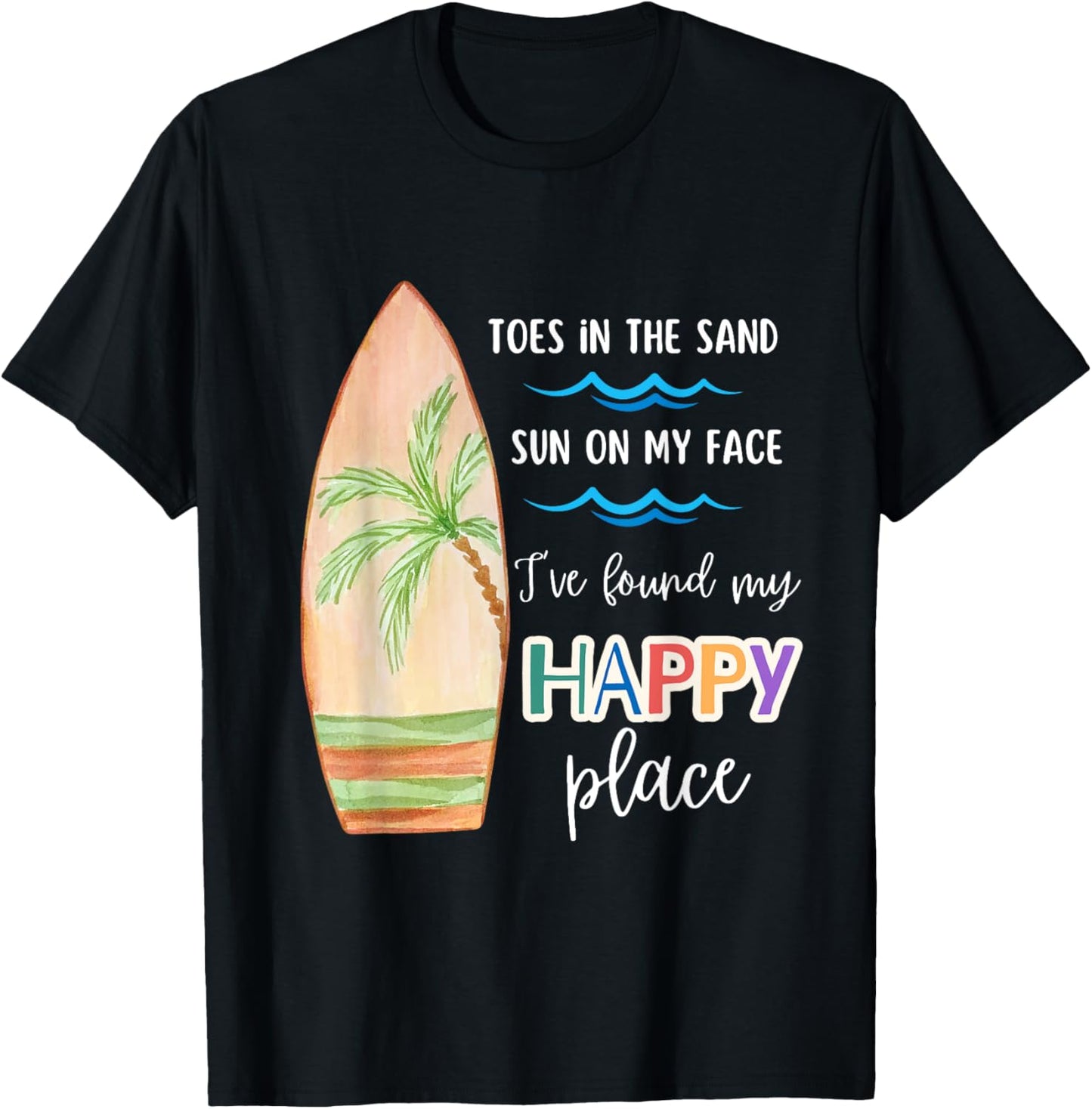 Surf Life My Happy Place Travel Vacation Family Matching