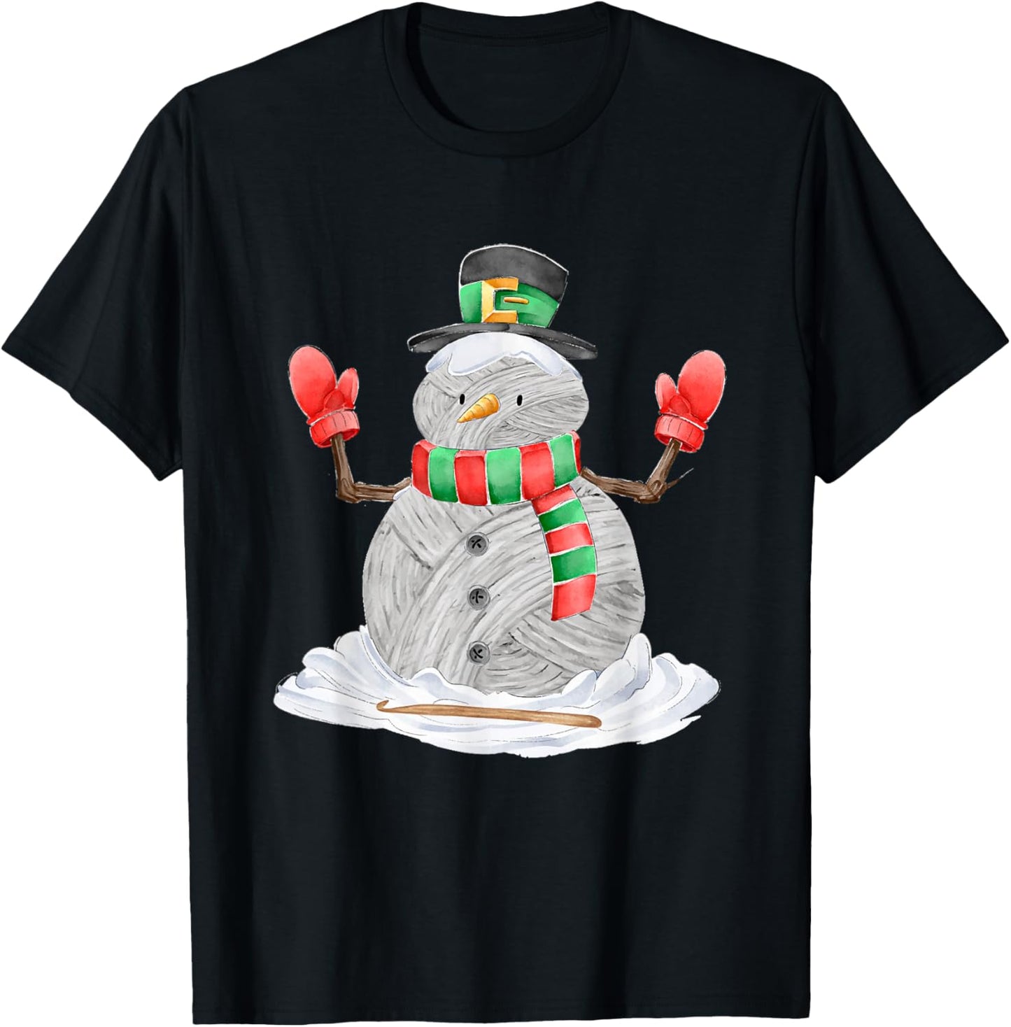 Funny Crocheting Christmas Idea Snowman Yarn