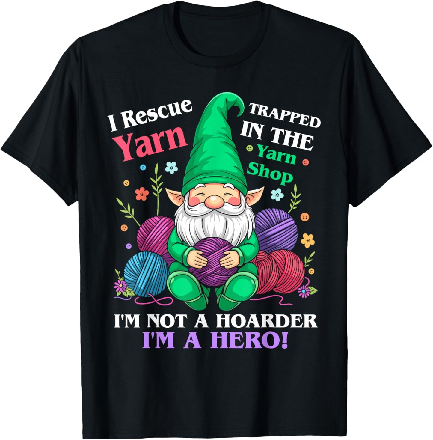 Crochet gnomes women i rescue yarn trapped in the yarn shop