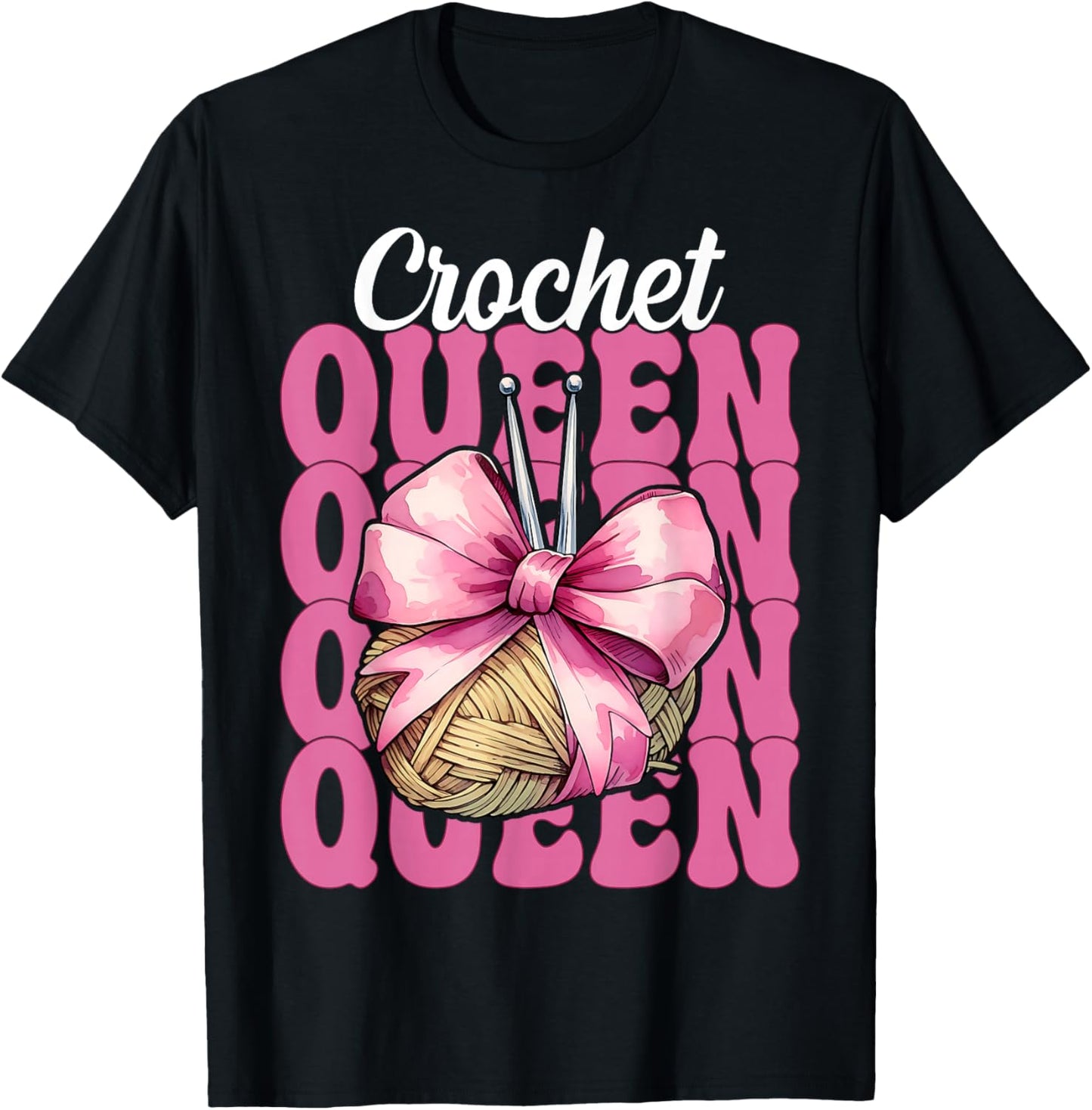 Crochet Queen Crocheting Crocheter Knitting Yarn Girl Mom
