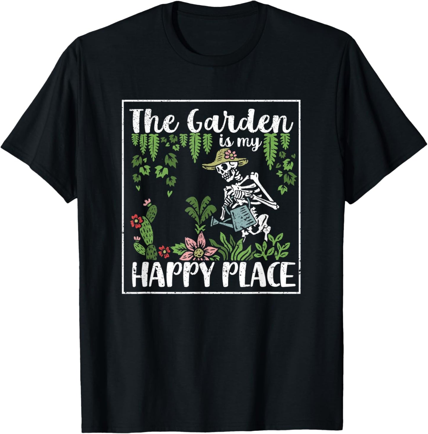 The Garden Is My Happy Place Funny Gardening Plant Lover