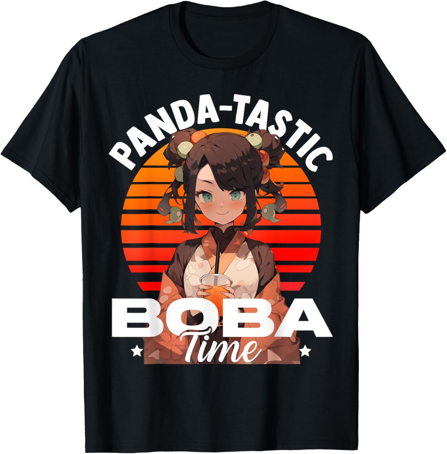 Boba tea sips and kawaii pandas, a woman's happy place.