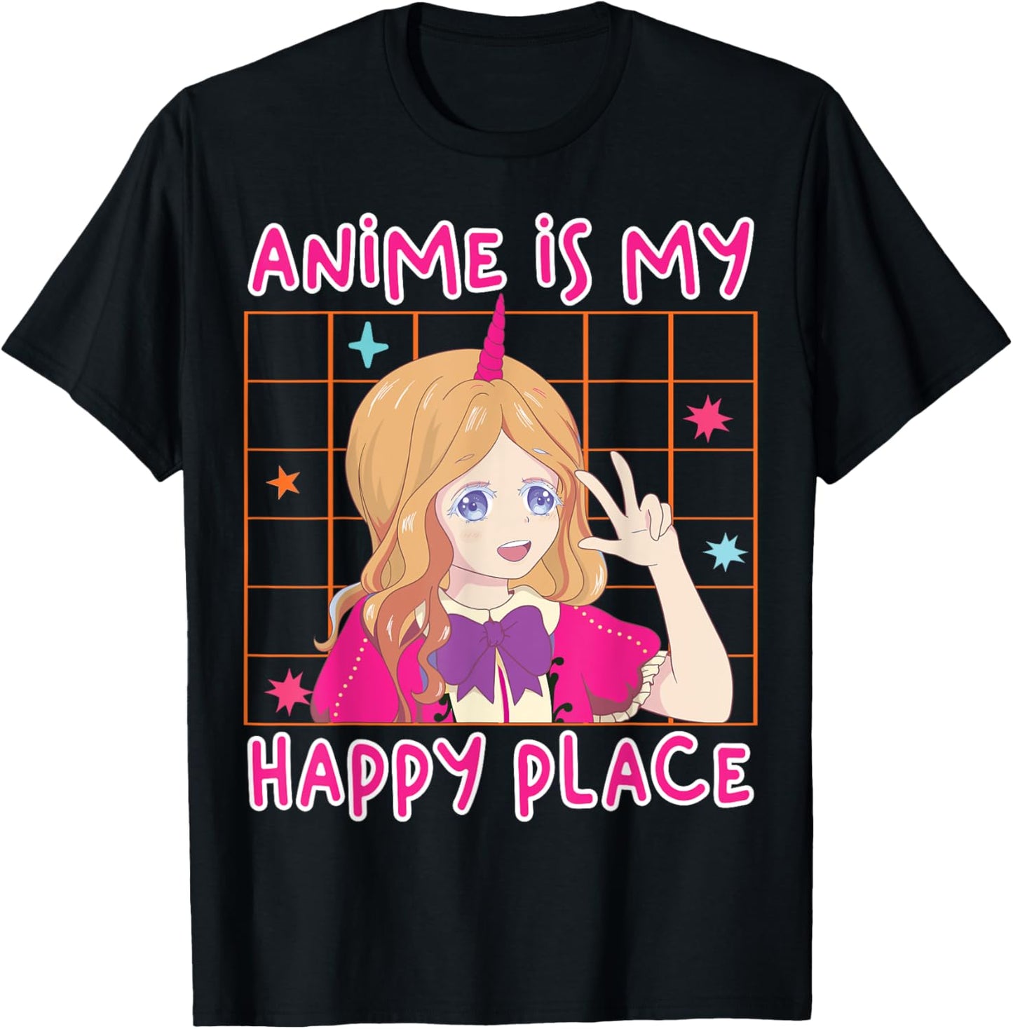 Anime is My Happy Place Funny Anime Women Girls Kids