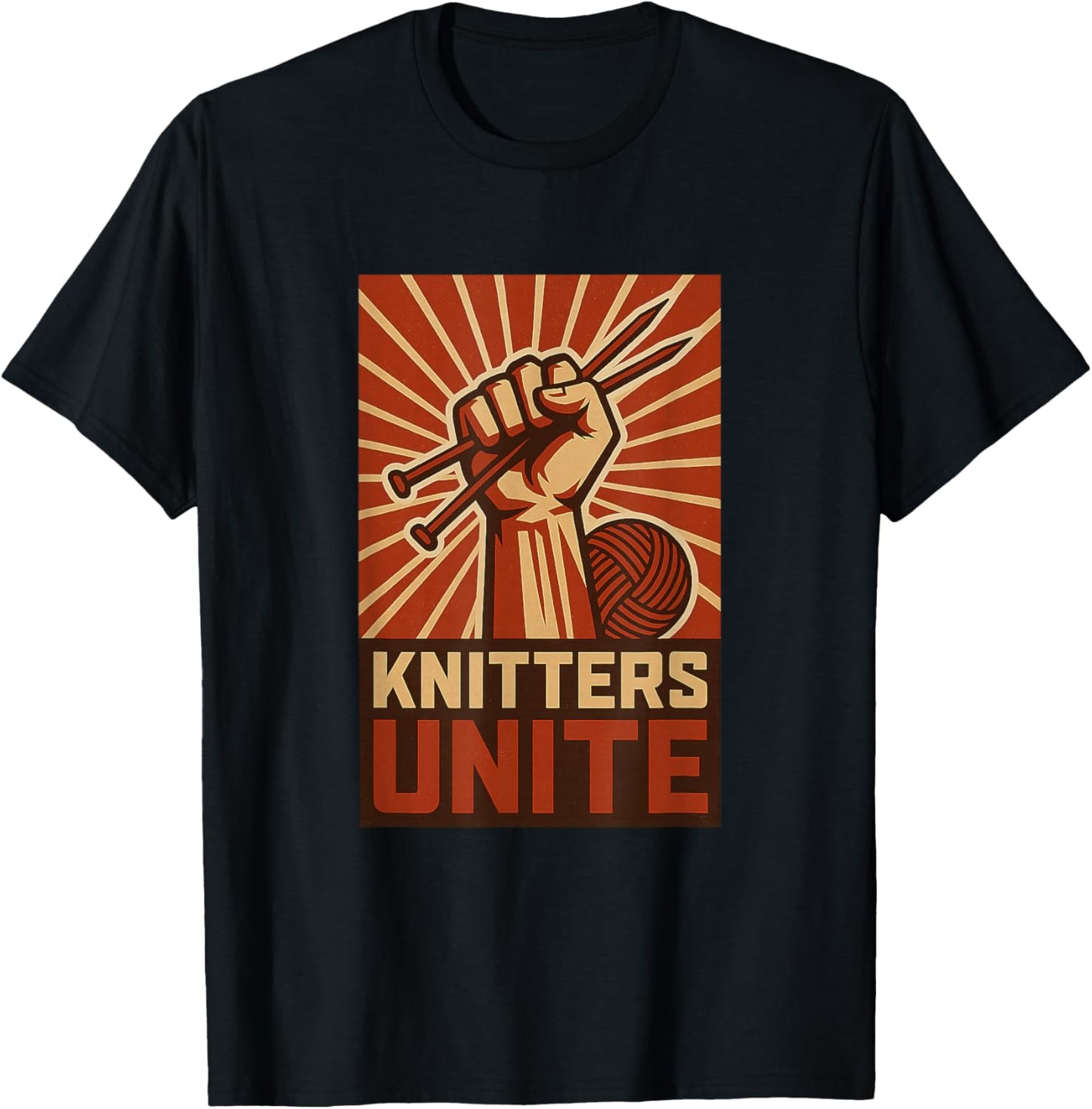 Revolutionary Knitters Unite Propaganda Knitting & Yarn Fan