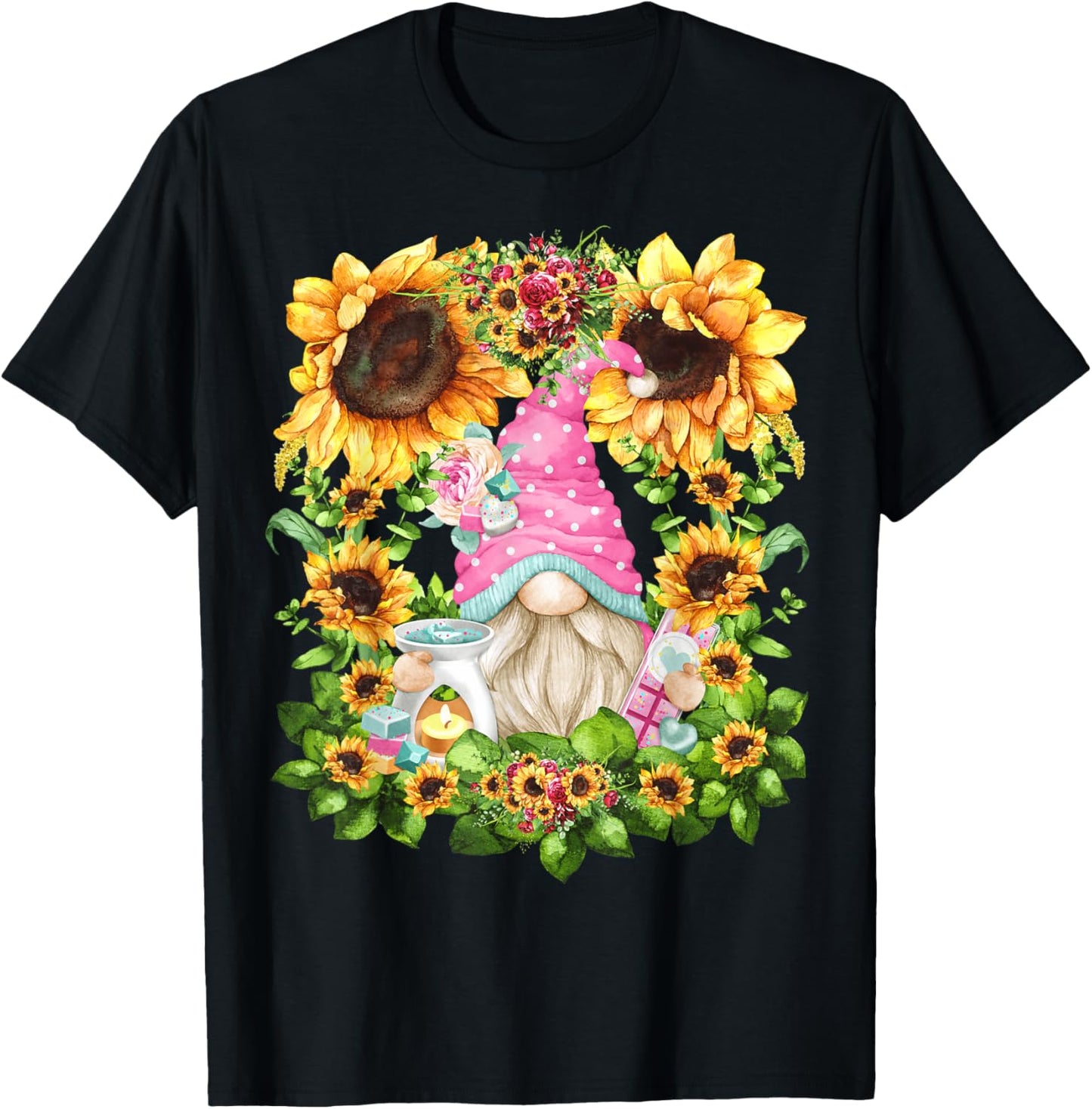 Pink Dad Gnome Sunflower Decor For Women Cute Soap Maker