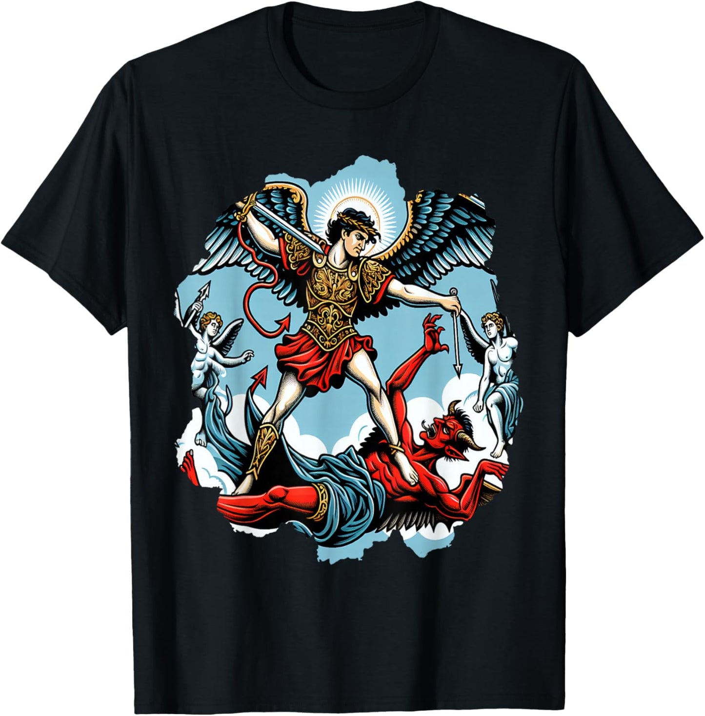 Fighting Archangel Saint Patron Saint Michael Archangels