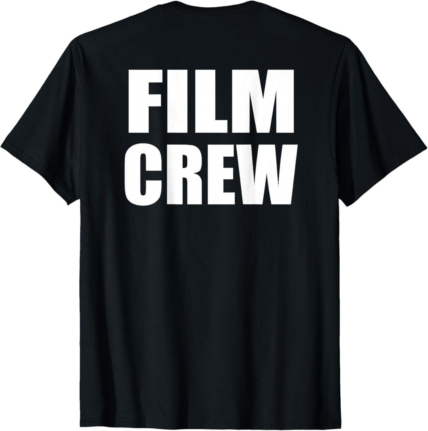 FILM CREW Bold Plain Text Print On Back