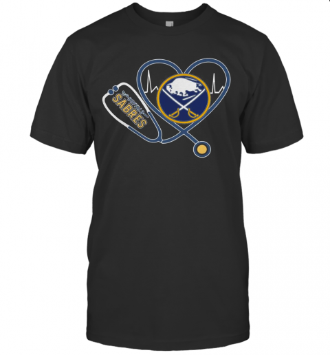 Buffalo Sabres Nurse Heart T Shirt