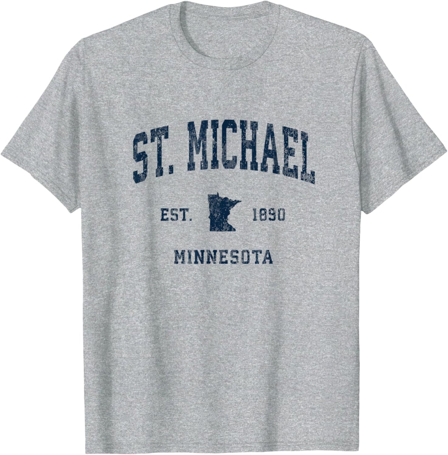 St. Michael Minnesota MN Vintage Athletic Navy Sports Design