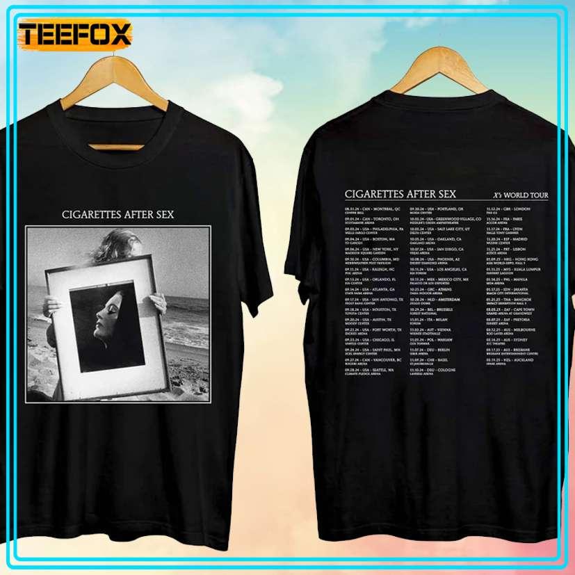 Cigarettes After Sex X's World Tour 2024 Music T Shirt