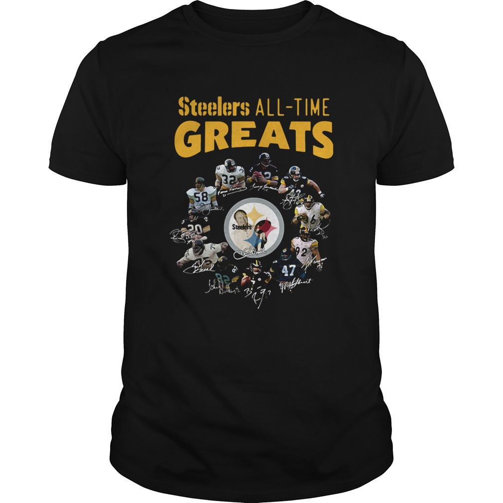 Pittsburgh Steelers AllTime Greats Players Signatures shirt