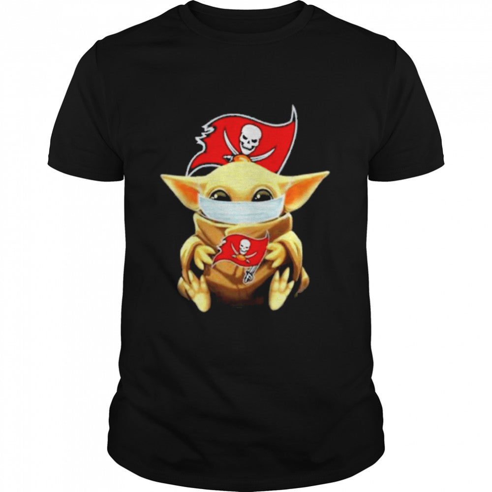 Star Wars Baby Yoda Face Mask Hug Tampa Bay Buccaneers shirt