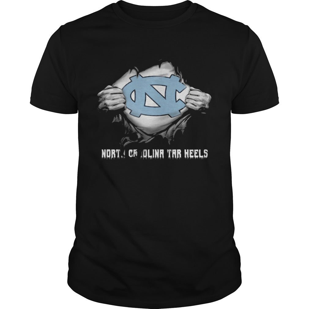 Supperman north carolina tar heels shirt