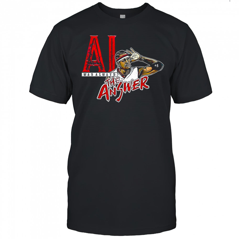 Allen Iverson Philadelphia 76ers was always The Answer shirt