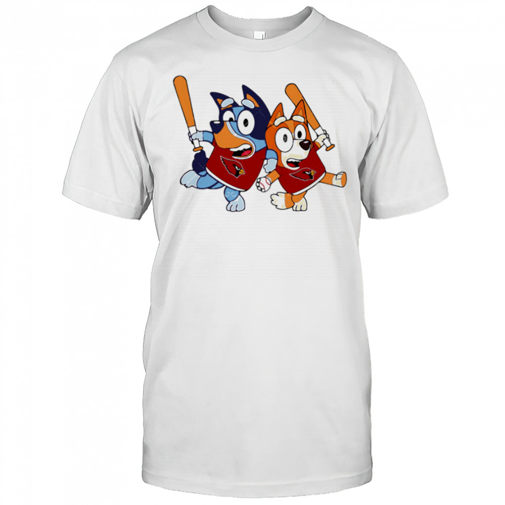 Bluey Arizona Cardinals Bluey Family Baseball shirt