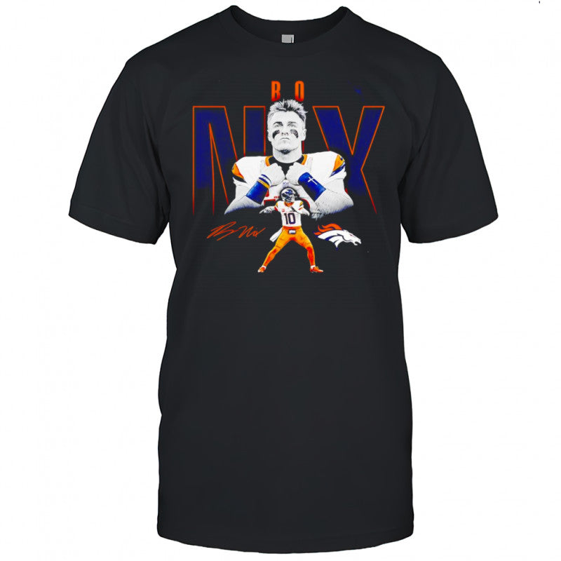 Bo Nix Denver Broncos Humble Shadow Player Graphic shirt