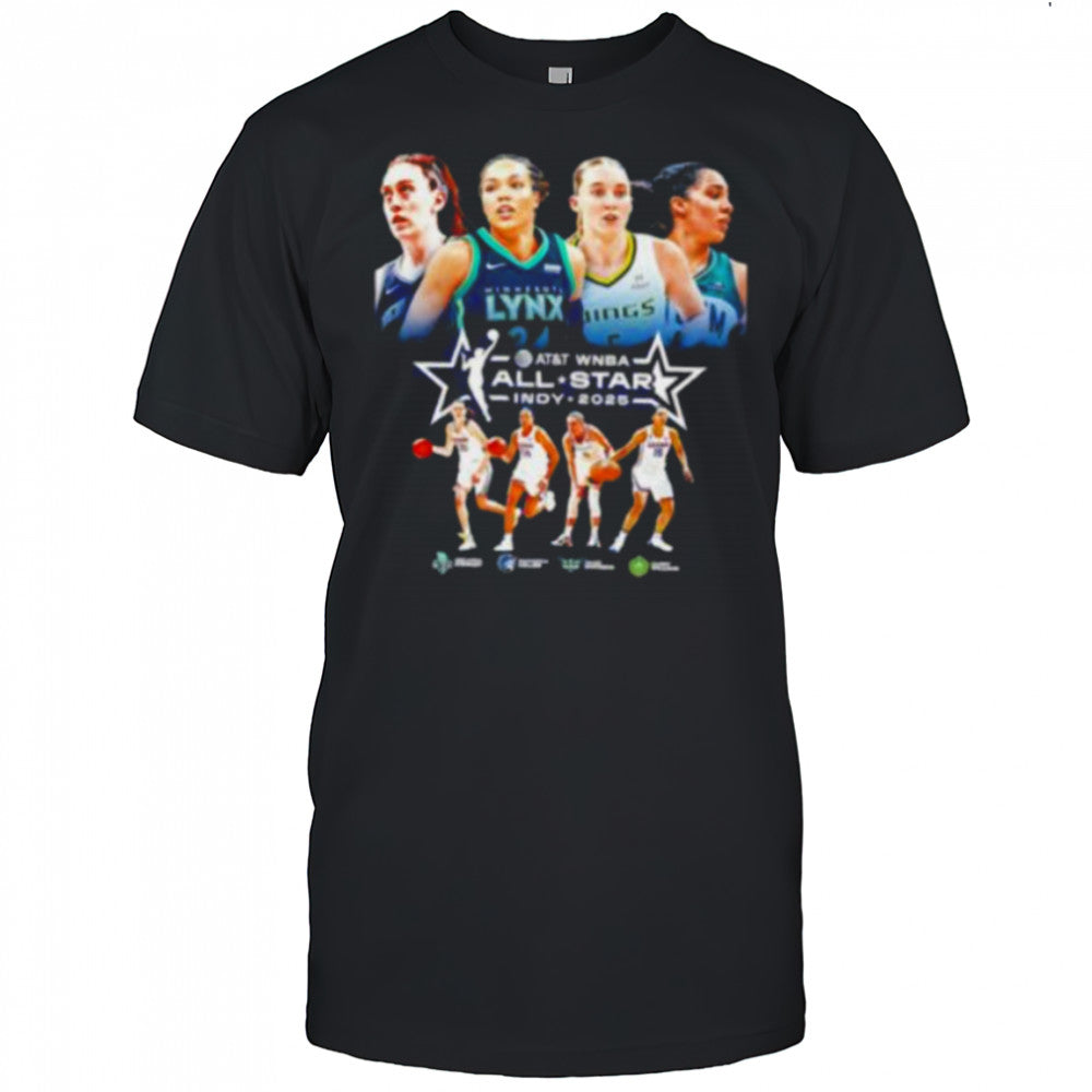 Breanna Stewart Napheesa Collier Paige Bueckers and Gabby Williams Indy 2025 WNBA All Stars shirt