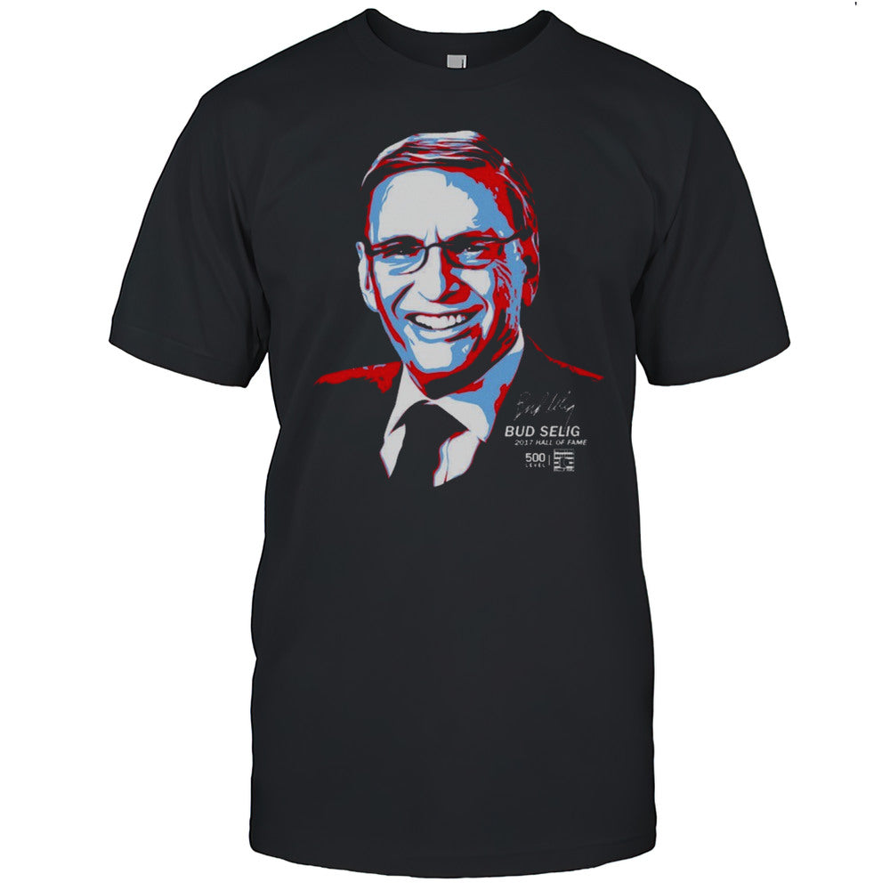 Bud Selig Commissioner 2017 Hall Of Fame National Baseball Signature Painting T shirt