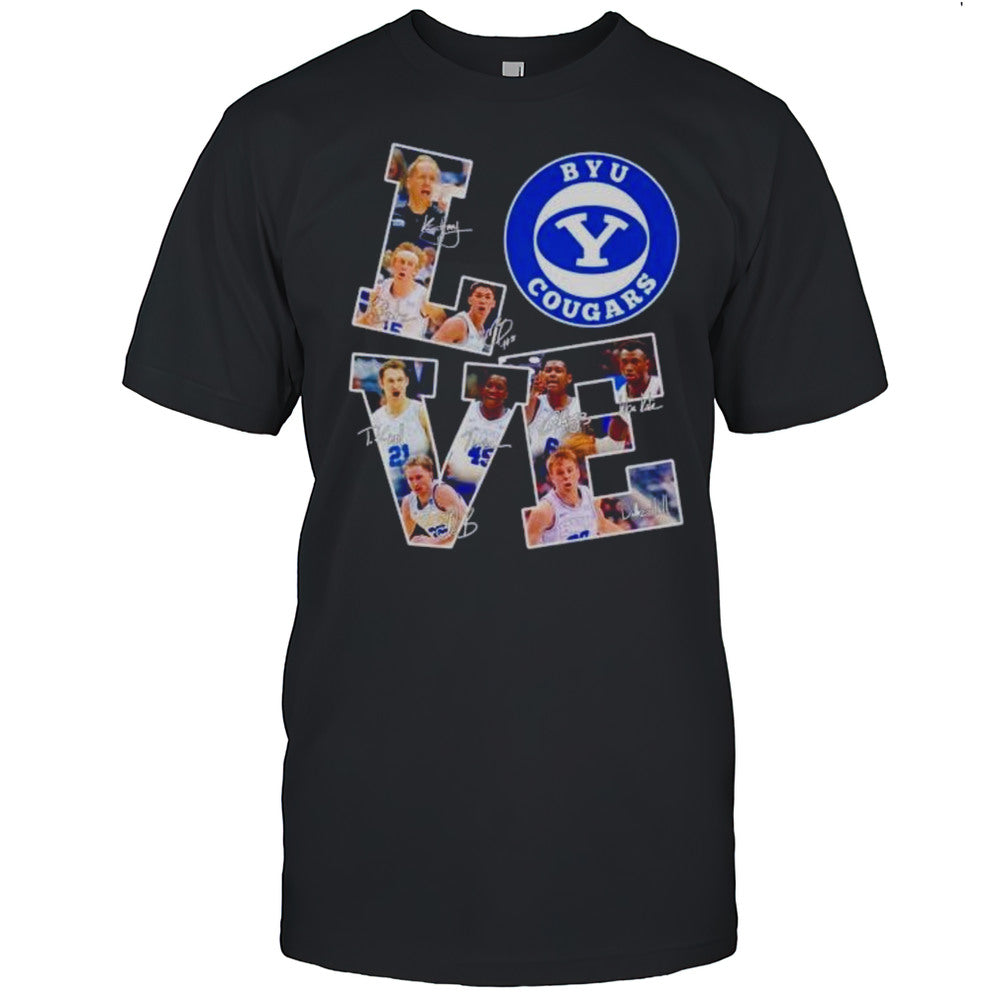 BYU Cougars Love Players Signatures Shirt