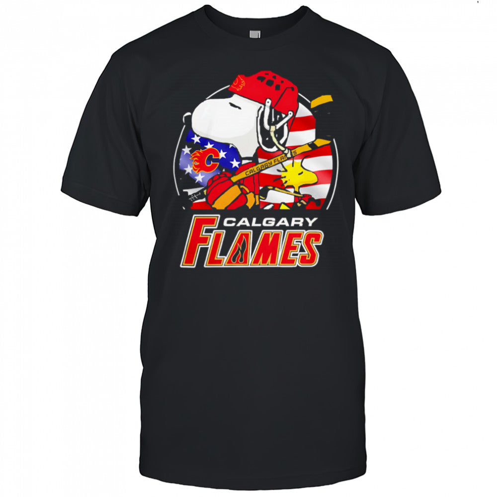 Calgary Flames Ice Hockey Snoopy And Woodstock Nhl shirt