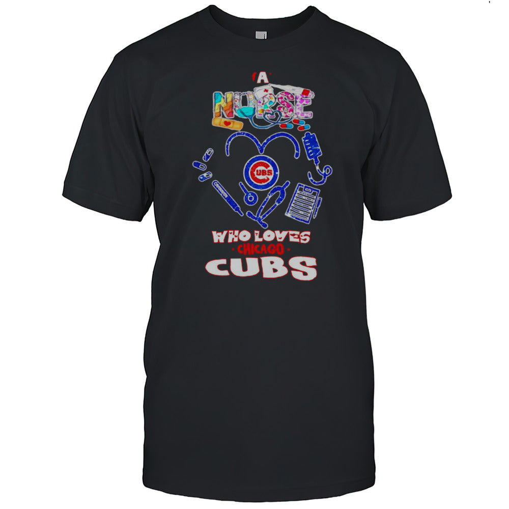 Caring Hearts And Fierce Spirit Chicago Cubs Nurses Day Shirt