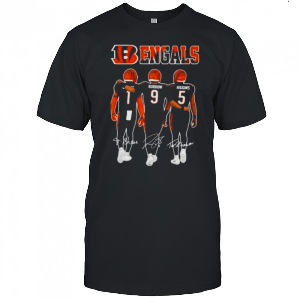 Cincinnati Bengals Chase Burrow Higgins Signatures Shirt