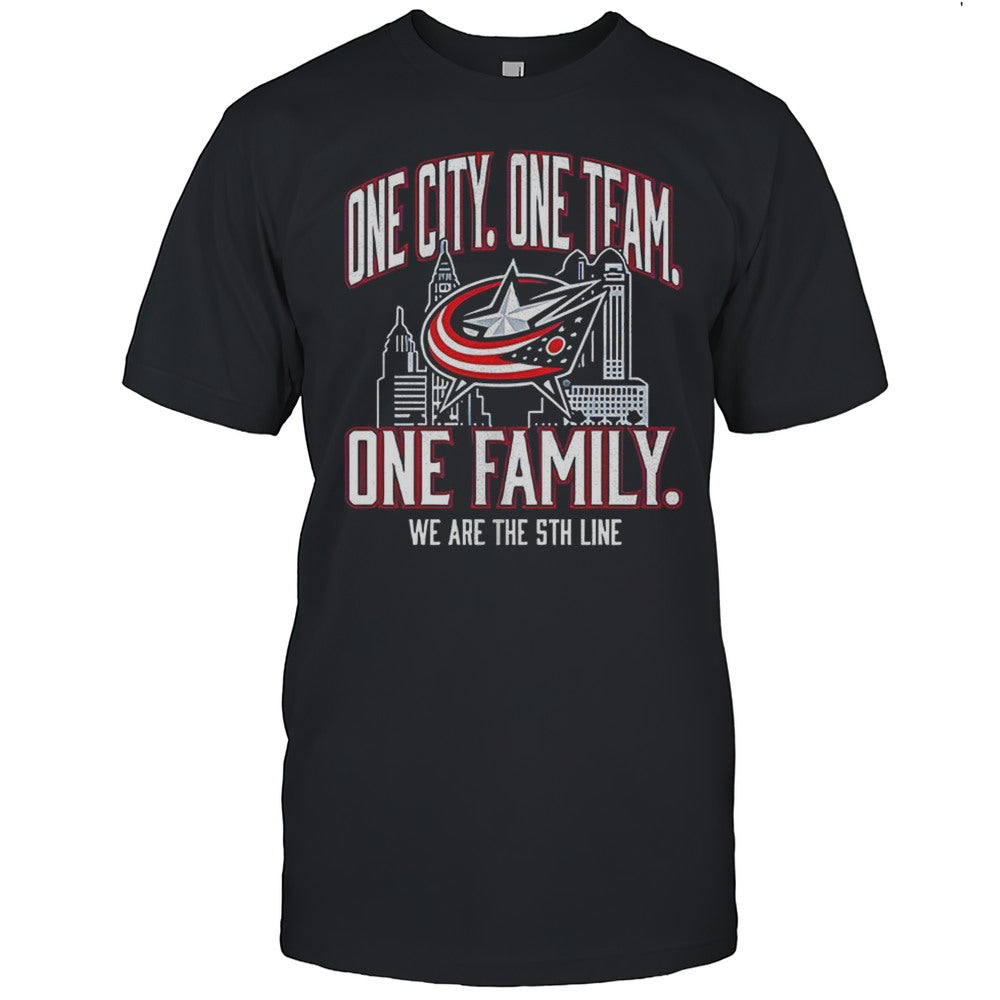 Columbus Blue Jackets One City One Team One Family We Are The 5th Line Shirt